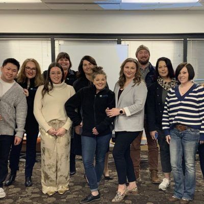 The Fedelta Home Care team poses for a team photo in Federal Way